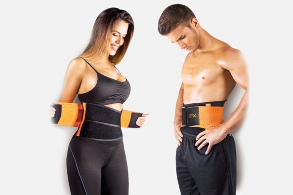 Cinturón con efecto sauna para adelgazar.